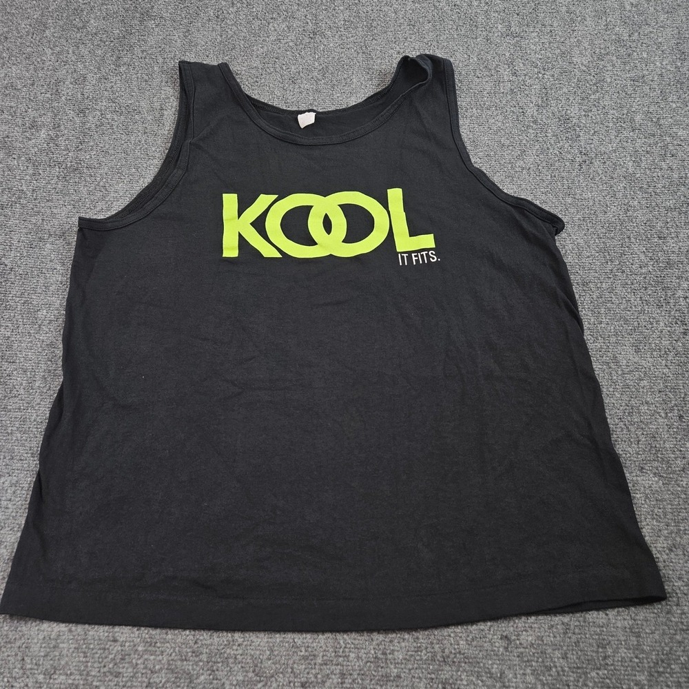 Kool Cigarettes Tank Top XL Black Neon‎ Logo Single Stitch USA Vintage 90s